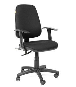 Кресло офисное CHAIRMAN 661 Ткань стандарт 15-21 черная в Ульяновске
