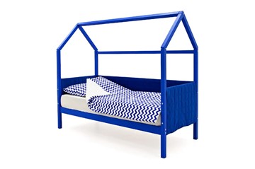 Детская кровать-домик «Svogen синий» мягкая в Ульяновске