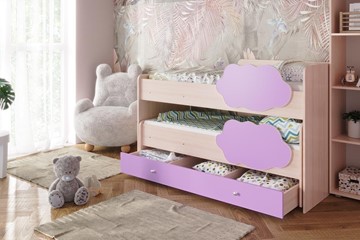 Детская двухъярусная кровать Соник 1.6 с ящиком, Ирис в Ульяновске - предосмотр