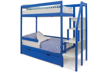Детская двухэтажная кровать Svogen синий в Ульяновске