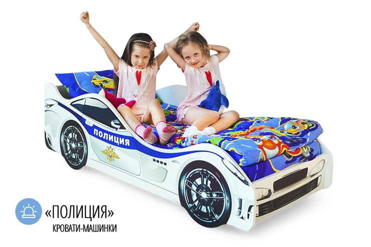 Детская кровать-машина Полиция в Ульяновске - изображение 4