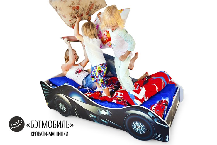 Кровать-машина детская Бэтмобиль в Ульяновске - изображение 1