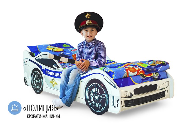Детская кровать-машина Полиция в Ульяновске - изображение 1
