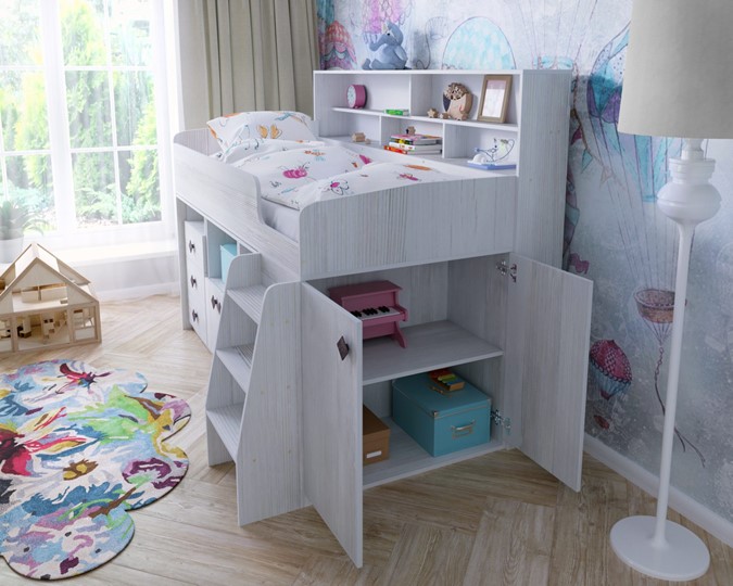 Кровать-чердак детская Малыш-5, цвет Винтерберг в Ульяновске - изображение 6
