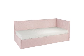 Детская кровать 0.9 Бест (Тахта), нежно-розовый (велюр) в Ульяновске