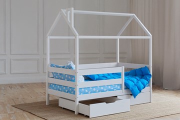 Детская кровать Домик с ящиками, цвет белый в Ульяновске - предосмотр 2