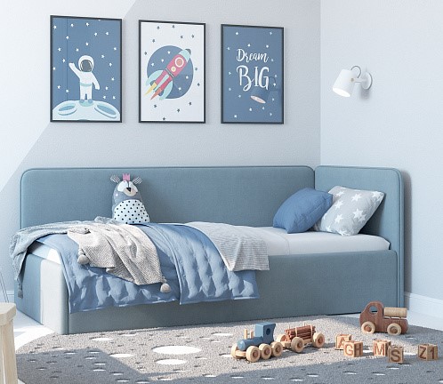 Кровать-игрушка Leonardo голубой 160х70 в Ульяновске - изображение 4