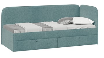 Детская кровать Молли тип 1 (80), Микровелюр Scandi Indigo 11 в Ульяновске