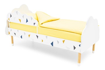 Кровать в детскую Stumpa Облако "Треугольники желтый, синий" в Ульяновске