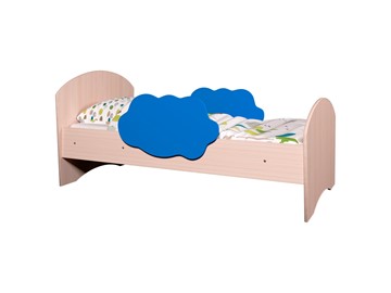 Кровать детская Тучка, корпус Дуб млечный, фасад Синий в Ульяновске