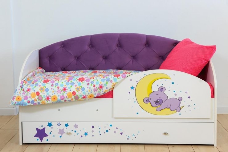 Кровать с бортиками Звездочка с бортиком, Фиолетовый в Ульяновске - изображение 7