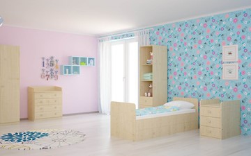 Детская кроватка с комодом POLINI Kids Simple 1100 Натуральный в Ульяновске - предосмотр 4