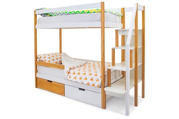 Двухэтажная детская кровать Svogen дерево-белый в Ульяновске