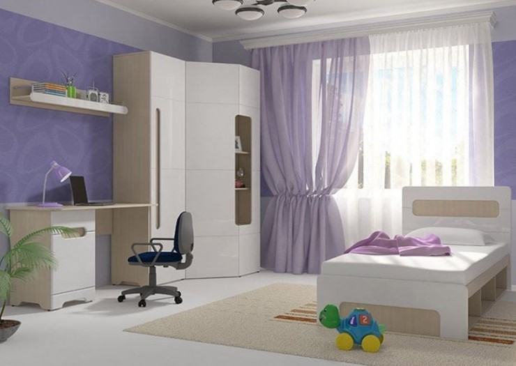 Гарнитур детской мебели Палермо-Юниор, вариант 2 без вставок в Ульяновске - изображение