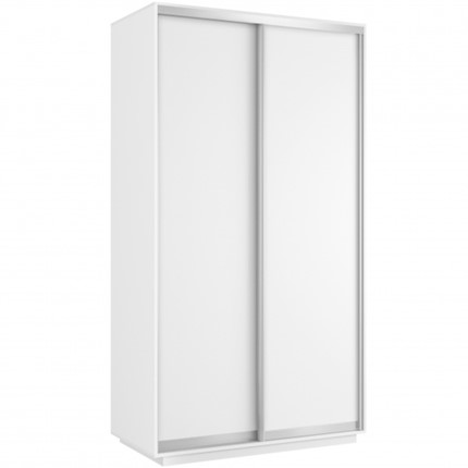 Шкаф 2-дверный Хит (ДСП), 1200x600x2200, белый снег в Ульяновске - изображение