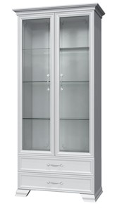 Шкаф-витрина Грация ШР-2, белый, 2 стекла в Ульяновске