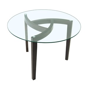 Стеклянный столик в гостиную Оникс-1, Венге/Прозрачное стекло в Ульяновске