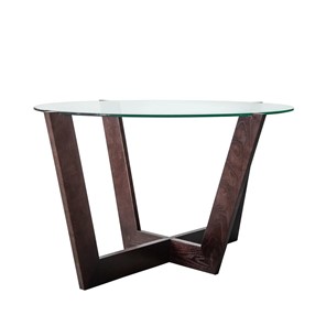 Овальный столик Оникс-6, Венге/Прозрачное стекло в Ульяновске - предосмотр