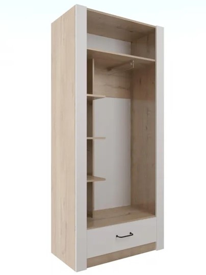 Шкаф гардеробный Ева 5 М1 дуб ирландский/белый матовый в Ульяновске - изображение 1