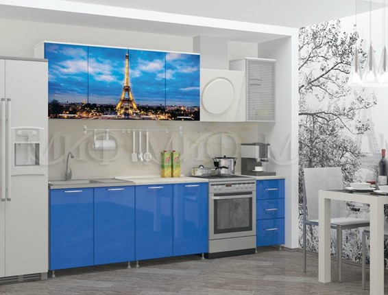 Гарнитур на кухню фотопечать Париж 1,8 в Ульяновске - изображение
