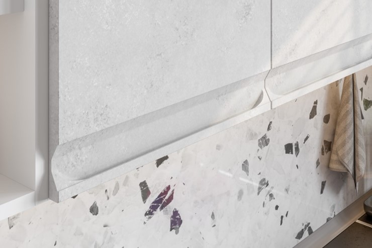Угловой гарнитур Вельвет, бетон графит/бетон снежный в Ульяновске - изображение 5