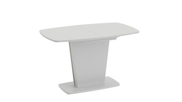 Кухонный раскладной стол Честер тип 2, цвет Белый/Стекло белый глянец в Ульяновске - изображение