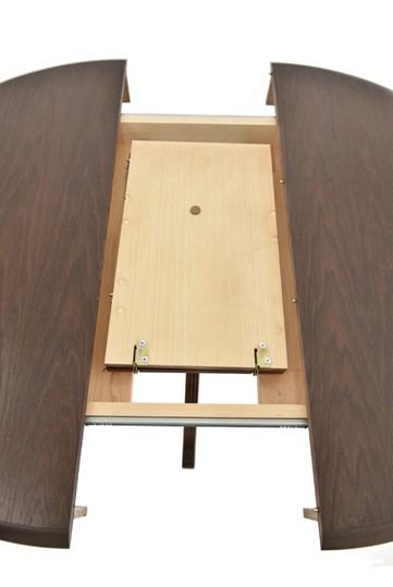 Кухонный раскладной стол Фабрицио-1 исп. Круг 820, Тон 9 (Морилка/Эмаль) в Ульяновске - изображение 6