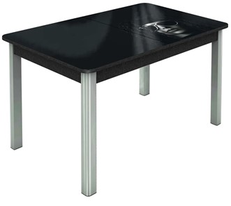 Раздвижной стол Гамбург исп. 2, ноги метал. крашеные №23 (Exclusive h191/черный) в Ульяновске