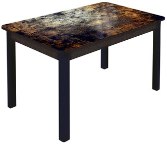Обеденный раздвижной стол Гамбург Мини, ноги метал. крашеные №23 (Exclusive h103/венге) в Ульяновске