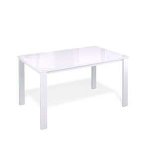 Раздвижной стол Kenner LL1200 белый/стекло белое глянец в Ульяновске