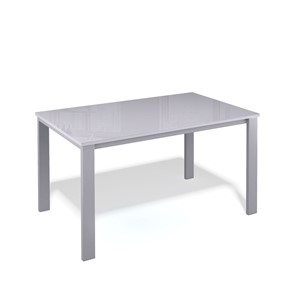 Кухонный стол раздвижной Kenner LL1200 серый/стекло серое глянец в Ульяновске