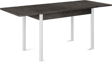 Обеденный раздвижной стол Милан-2 EVO, ноги белые, серый камень в Ульяновске - предосмотр 1