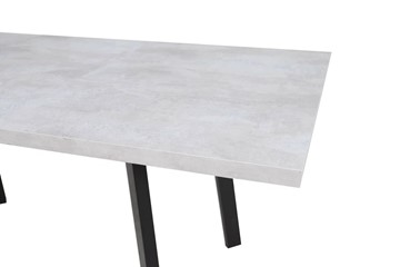 Кухонный стол раскладной Робин, опоры прямые, цемент светлый в Ульяновске - предосмотр 3