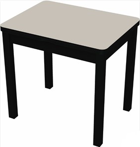 Раздвижной стол Бари дерево №8 (стекло белое/черный) в Ульяновске - предосмотр