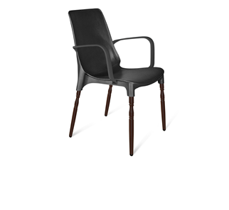 Обеденный стул SHT-ST76/S424-F (черный/коричневый муар) в Ульяновске