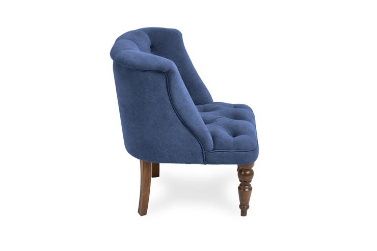 Кресло на ножках Бриджит синий ножки коричневые в Ульяновске - изображение 2