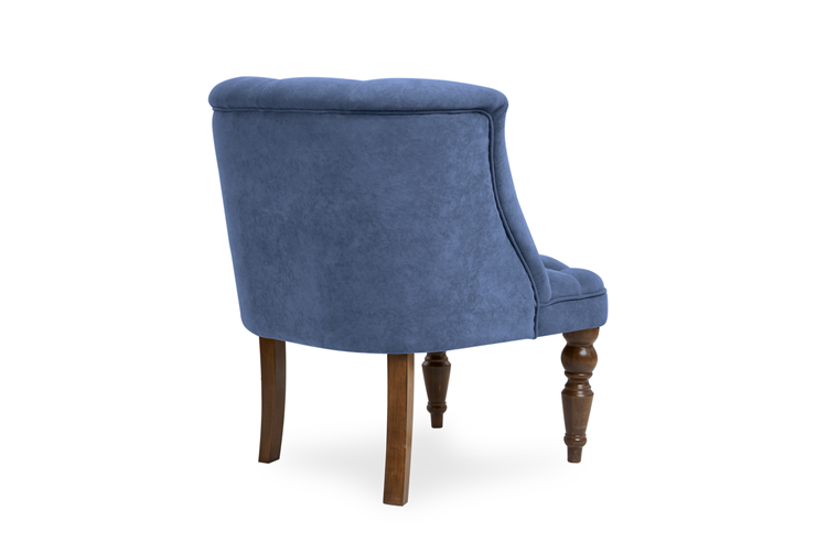 Кресло на ножках Бриджит синий ножки коричневые в Ульяновске - изображение 3