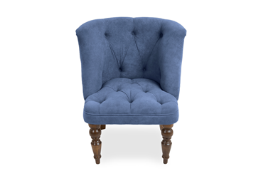 Кресло на ножках Бриджит синий ножки коричневые в Ульяновске - предосмотр