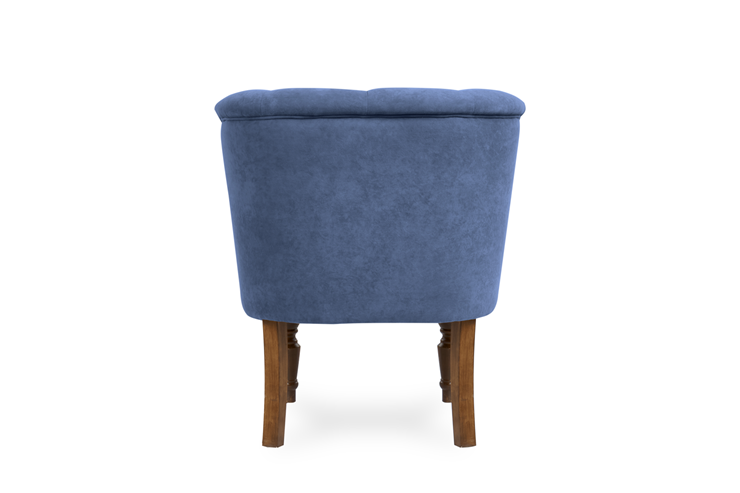 Кресло на ножках Бриджит синий ножки коричневые в Ульяновске - изображение 5