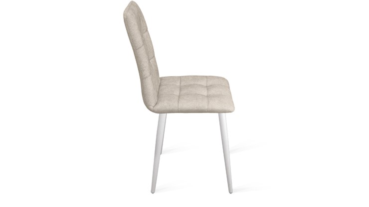 Обеденный стул Аспен К1С (Белый матовый/Микровелюр Duna Brilliant) в Ульяновске - изображение 1