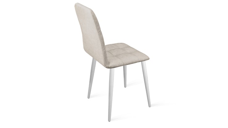 Обеденный стул Аспен К1С (Белый матовый/Микровелюр Duna Brilliant) в Ульяновске - изображение 2
