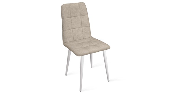 Обеденный стул Аспен К1С (Белый матовый/Микровелюр Duna Brilliant) в Ульяновске - изображение