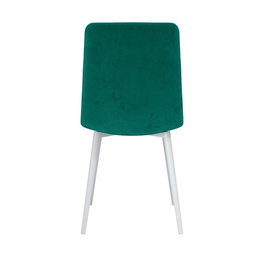 Обеденный стул Белла, велюр тенерифе изумруд/Цвет металл белый в Ульяновске - изображение 3