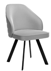 Кухонный стул dikline 276 Е28 светло-серый  ножки черные в Ульяновске