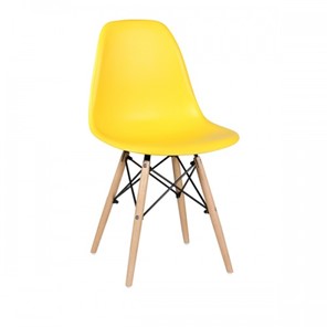 Мягкий стул EAMES DSW WX-503 PP-пластик желтый в Ульяновске