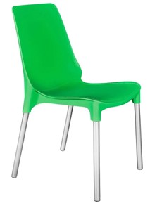 Кухонный стул GENIUS (mod 75) 46x56x84 зеленый/ножки хром арт.19668 в Ульяновске