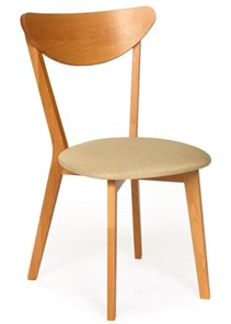 Обеденный стул MAXI (Макси), бук/ткань 86x48,5x54,5 Бежевый/ натуральный бук (2 шт) арт.13134 в Ульяновске