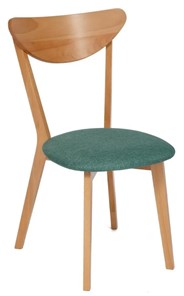 Обеденный стул MAXI (Макси), бук/ткань 86x48,5x54,5 Морская волна/ натуральный бук арт.19590 в Ульяновске