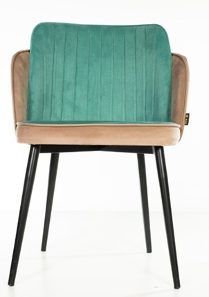 Мягкий стул Пенелопа коричневый/зеленый в Ульяновске - изображение