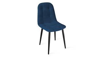 Обеденный стул Райс К1С (Черный муар/Велюр Confetti Blue) в Ульяновске